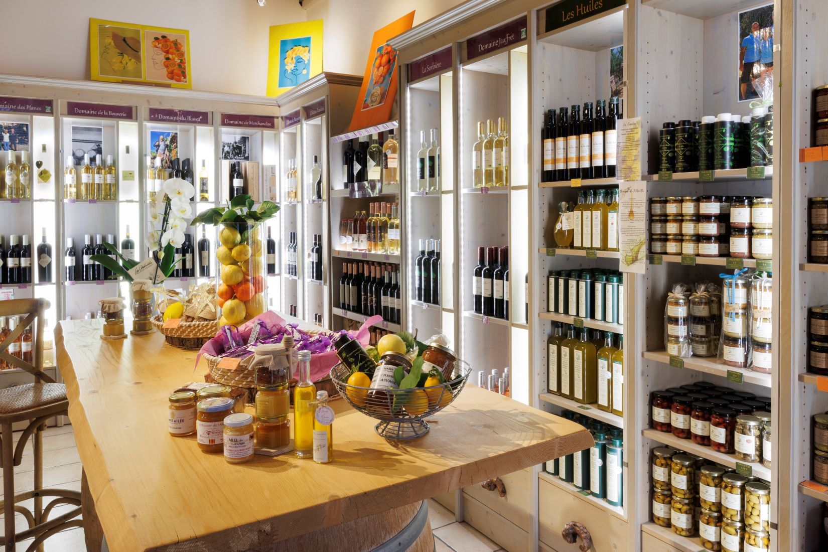 maison du terroir avec les produits des producteurs