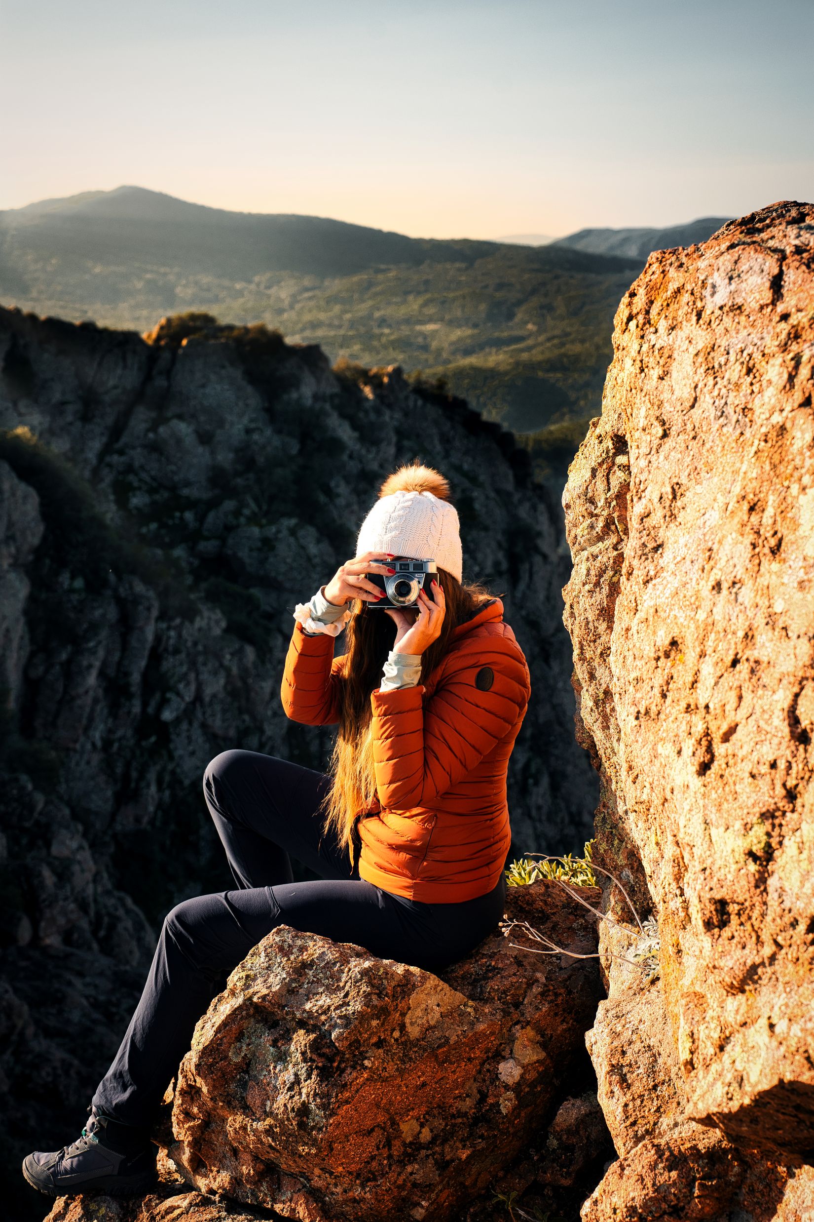 photographe au rocher de Roquebrune