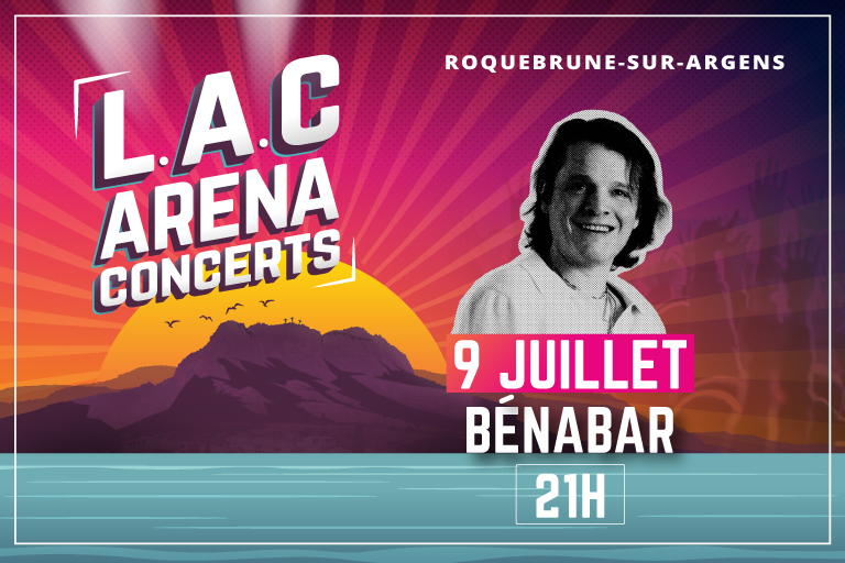 Concert de Bénabar au Lac Arena à Roquebrune-sur-Argens le 9 juillet à 21h