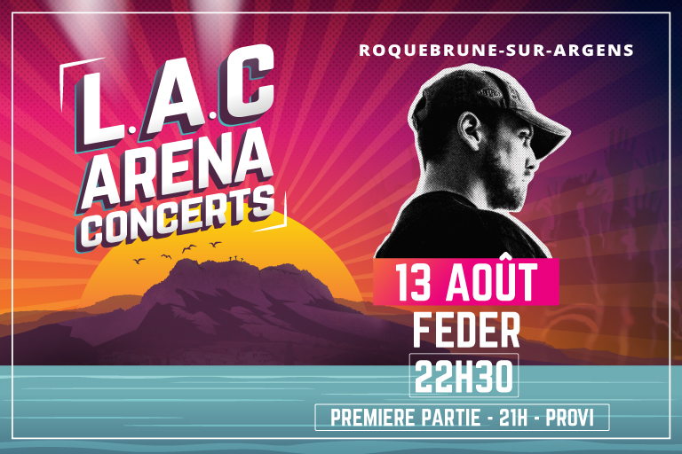 Concert de Feder au Lac Arena à Roquebrune-sur-Argens le 13 août à 22h30